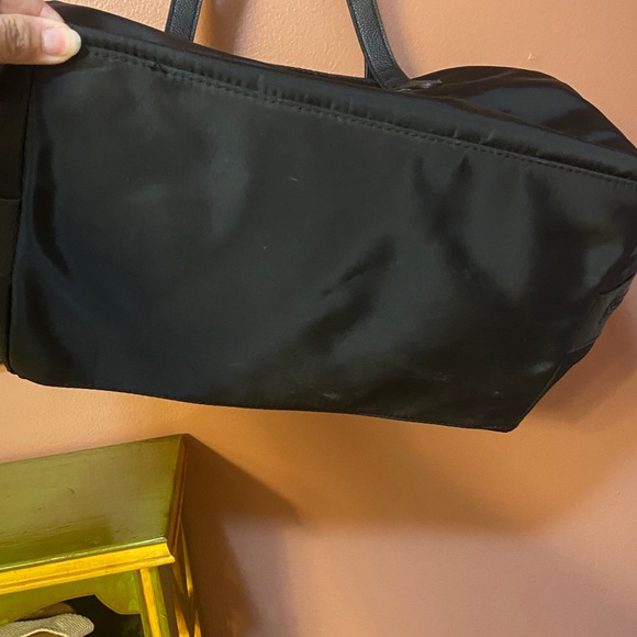 Botkier Black Nylon Tote Weekender Gym Overnight Bag 12x12 GUC - Picture 7 of 11